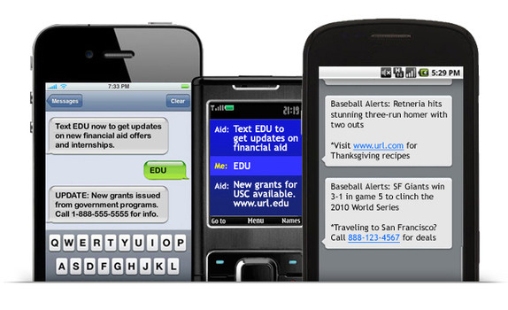 SMS advertising