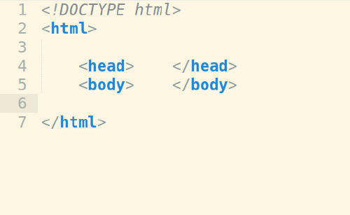 html with head and body codes