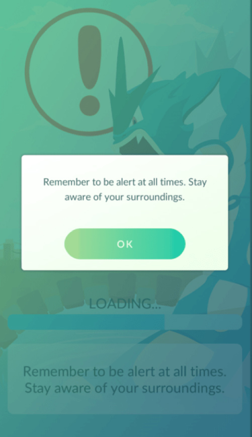 warning on staying alert at all times