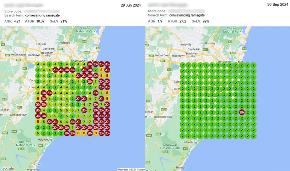 Map - Before & after