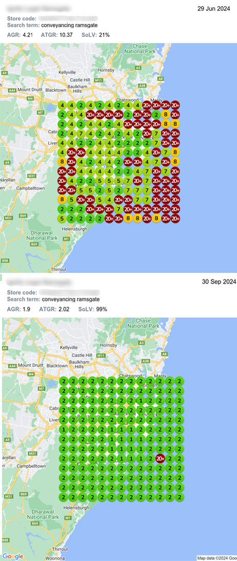 Map - Before & after