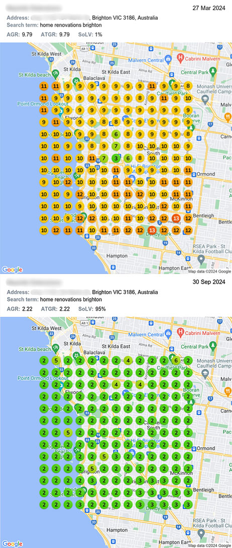Map - Before & after